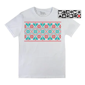 Прикольные футболки: Украинский орнамент 2 на белом